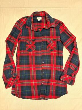 Matchstick Argus Small Women’s Flannel Shirt Button Down Size Small